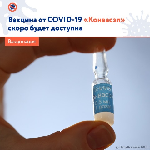 Вакцина от COVID-19 "Конвасэл" скоро будет доступна