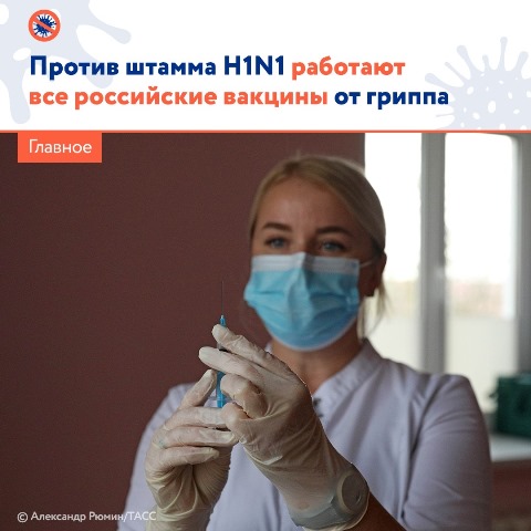 Против штамма H1N1 работают все российские вакцины от гриппа