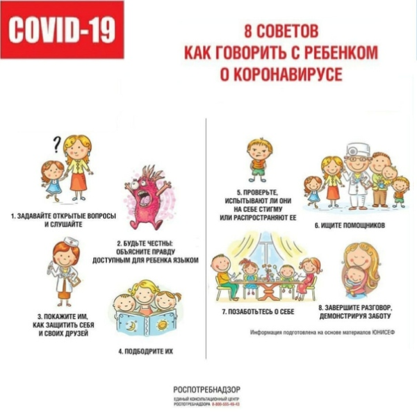 8 советов как говорить с ребенком о коронавирусе
